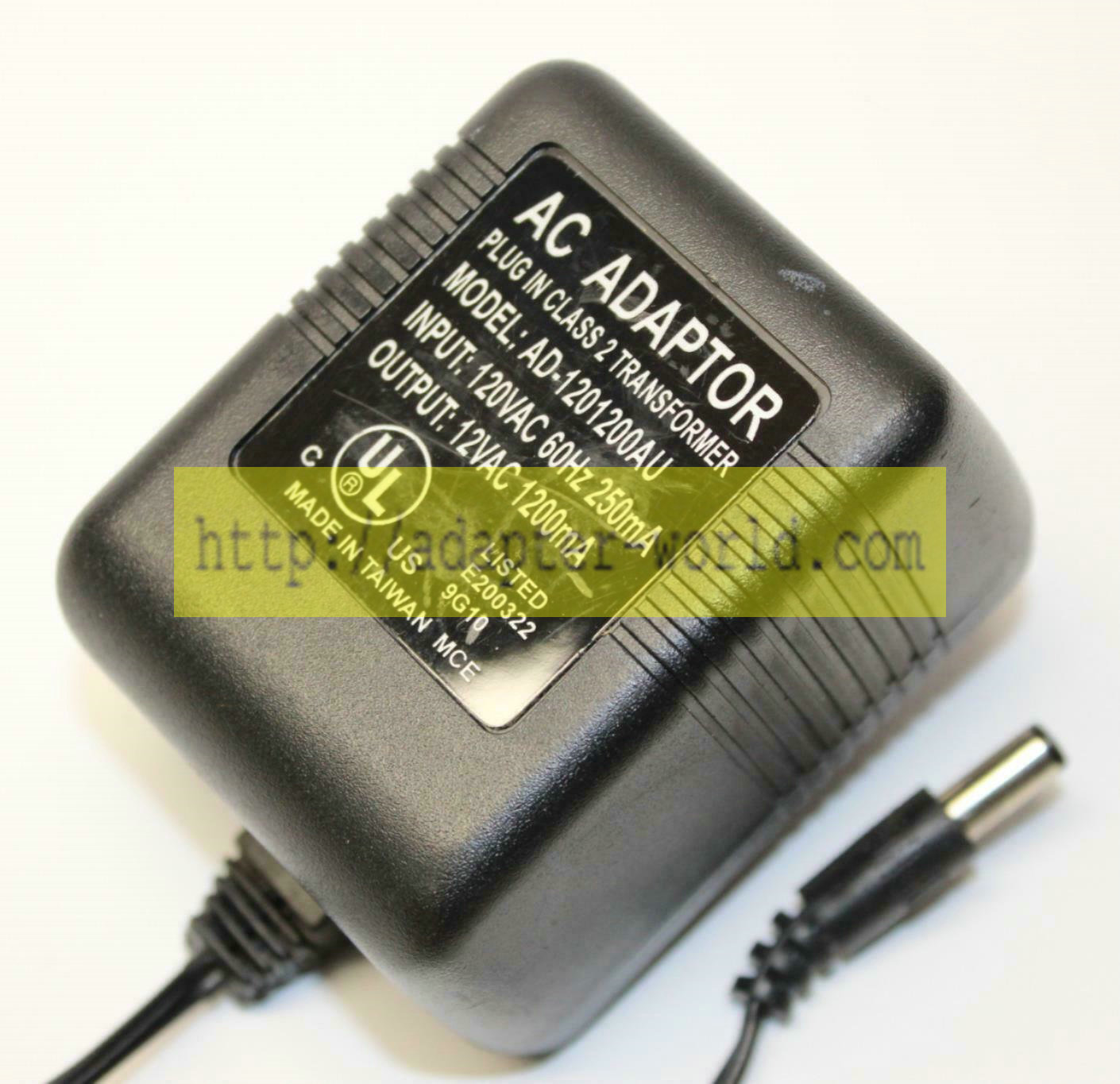 *Brand NEW*AD-1201200AU Class 2 Transformer Output 12VAC 1200mA Charger AC Adaptor Power Supply